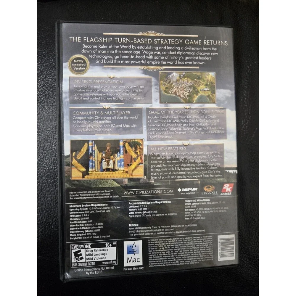 Sid Meier's Civilization IV (Civ 4) PC Video Game- Complete CIB Incl Tree Chart